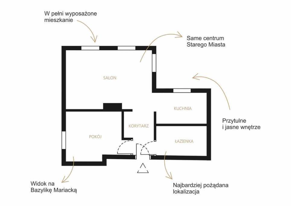 Апартаменти Urokliwy Apartament Гданськ Екстер'єр фото